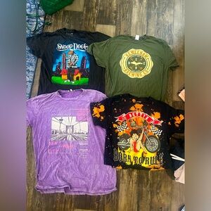 Bundle Of 4 Graphic T-Shirts